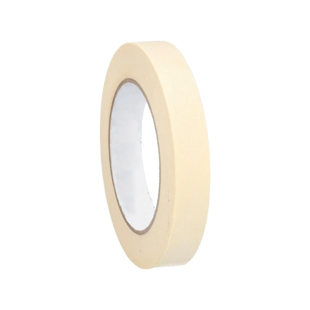 SSBM 96 Rolls - 4.3 Mil - General Purpose Masking Tape Water & Oil Resistant, Quality Adhesive, Mutipurpose, Ivory, 3/4