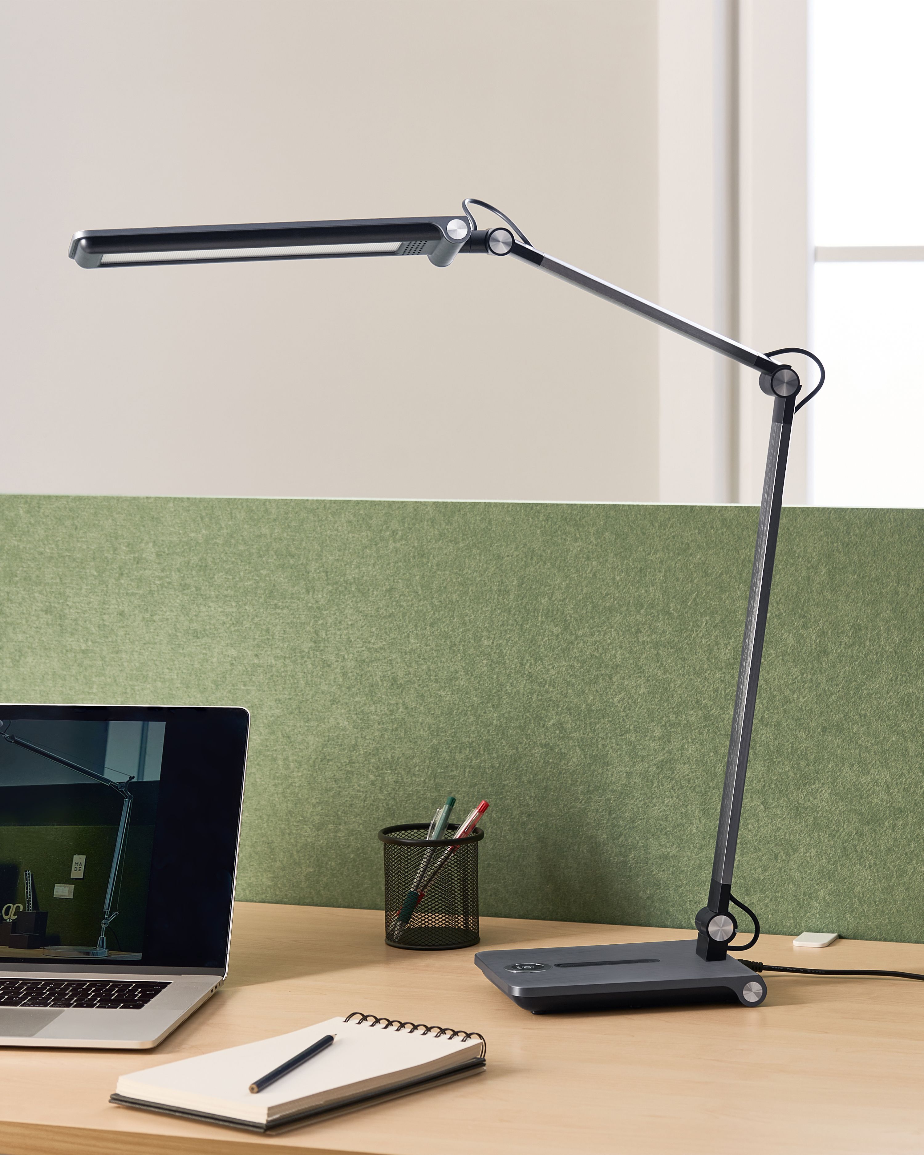 LED Desk Lamp AQUILA with Dimmer Grey