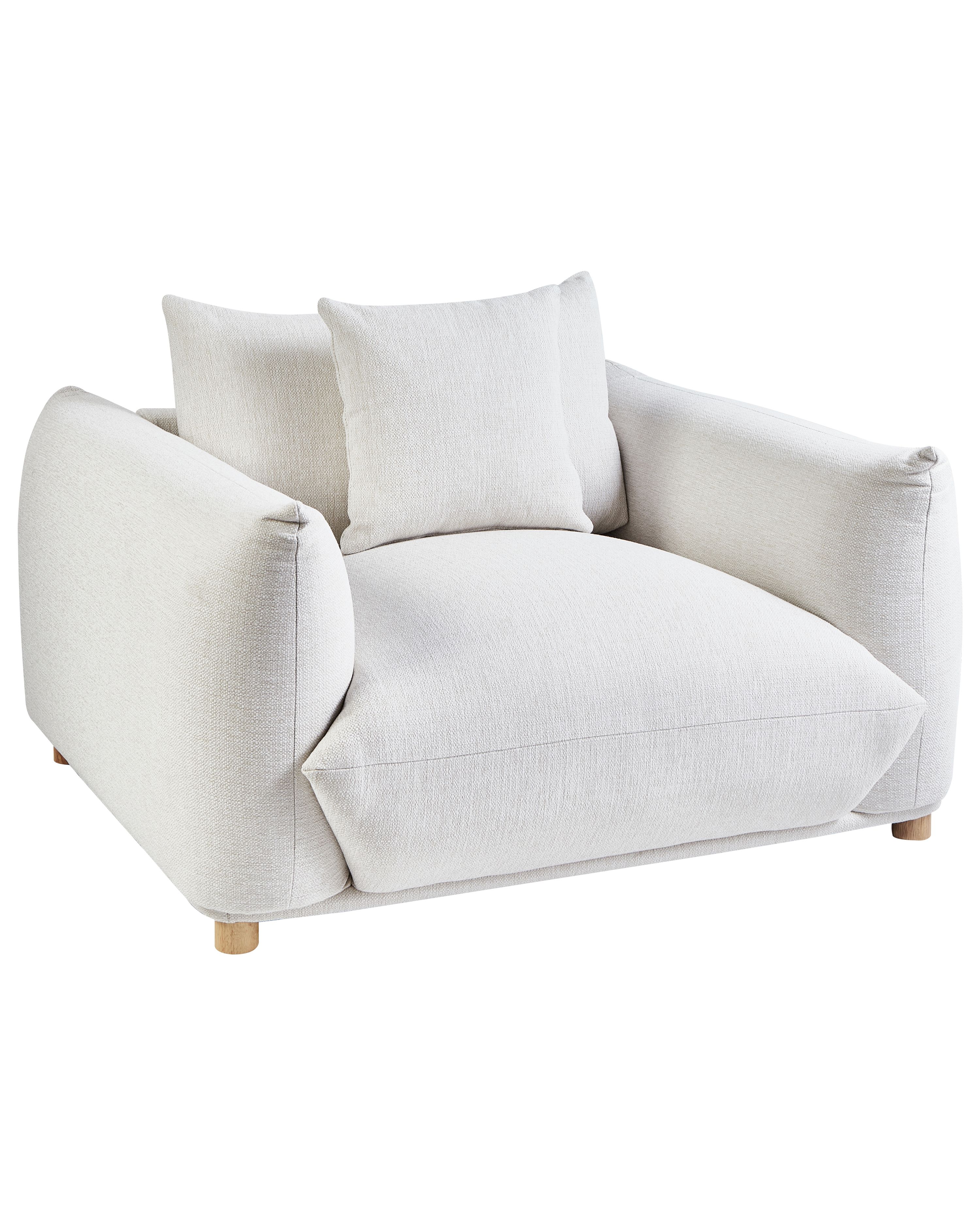 Armchair LUVOS Fabric Off-White