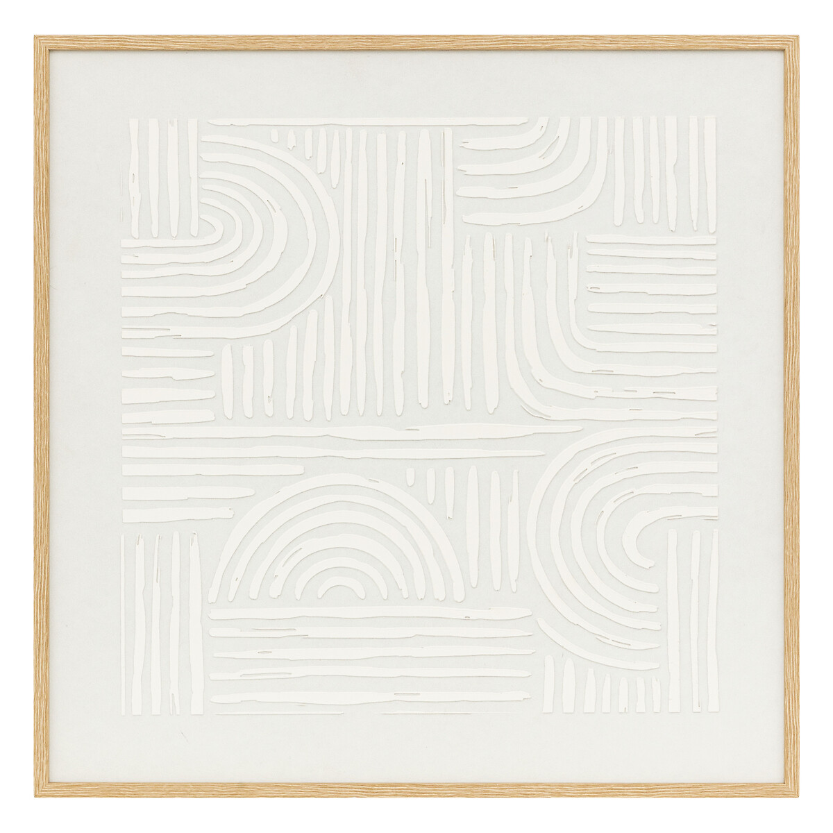 3D wall art "Kaya" White, 60x60 cm