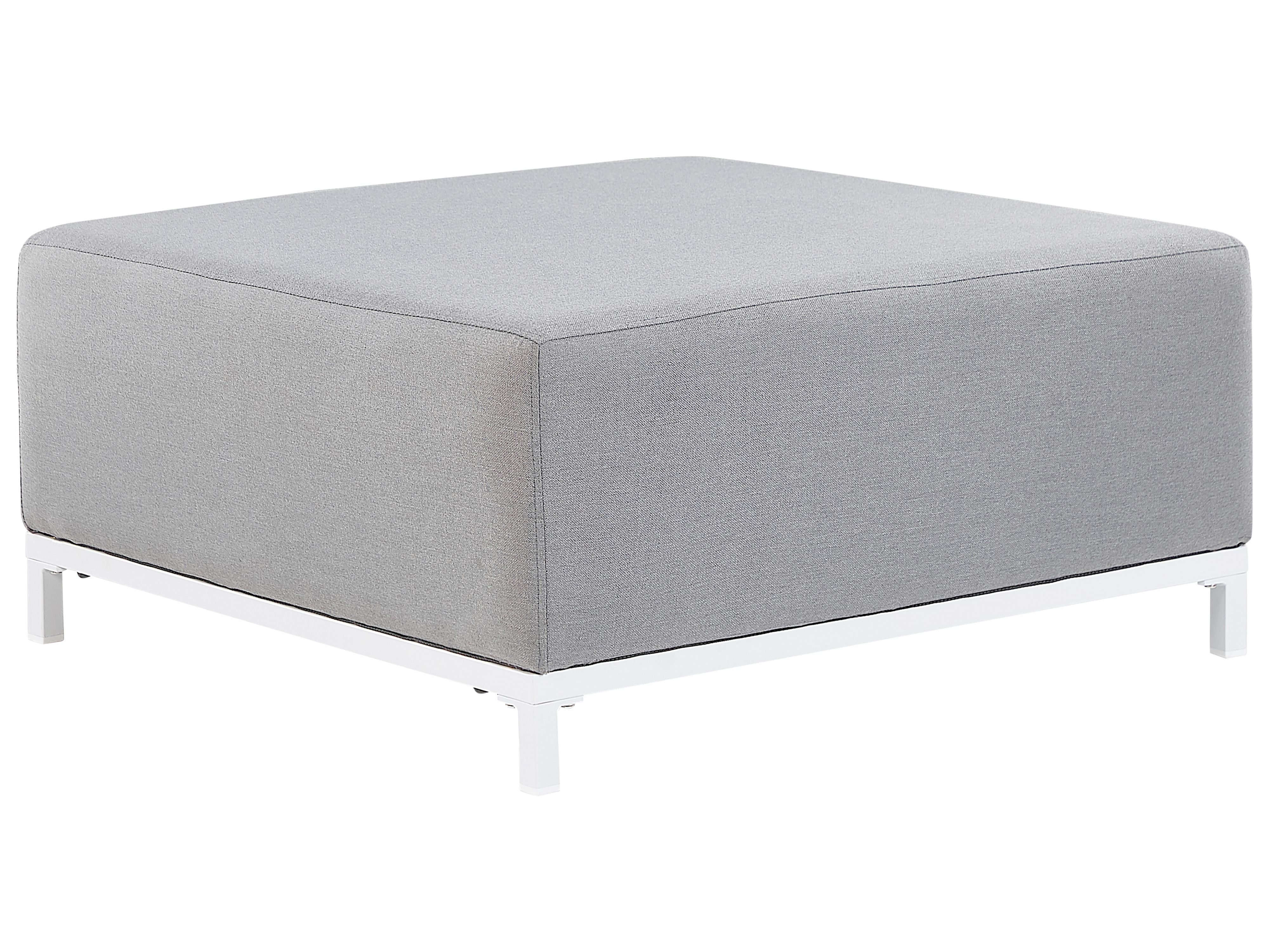 Ottoman ROVIGO Fabric Light Grey