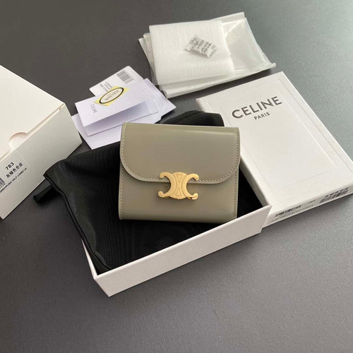 2025’s Viral Celine-Inspired Triomphe Wallet: Shiny Cow Leather Luxury