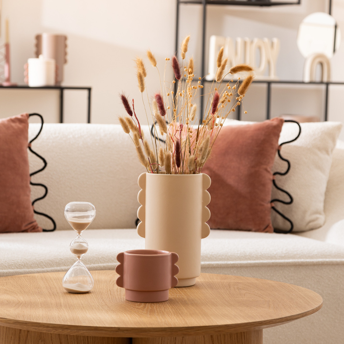 Ceramic vase "Hind" H.25 cm