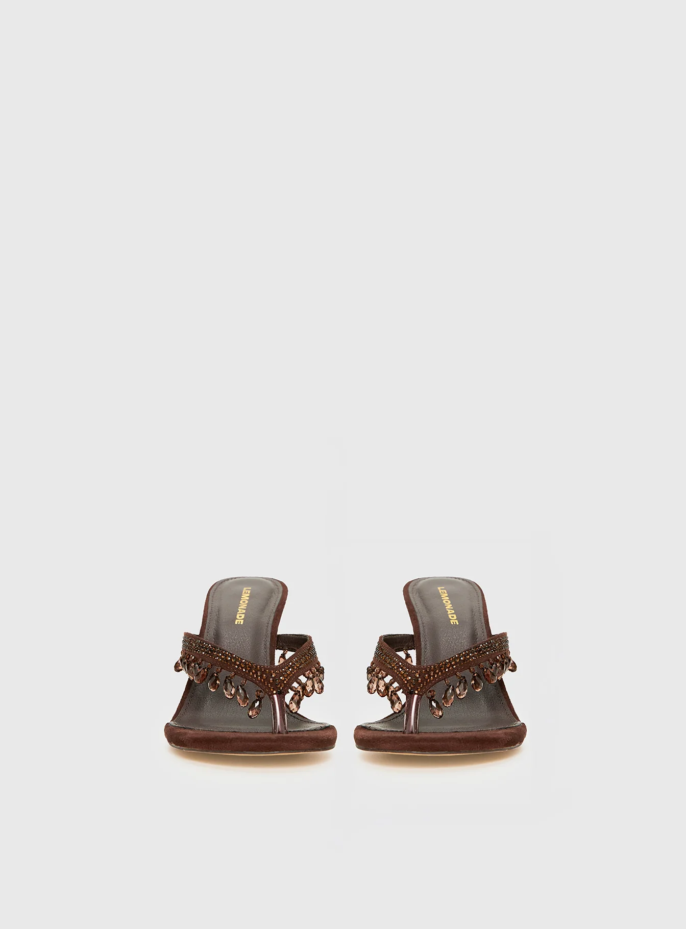 Princess Polly Ameliah Tassel Heels Brown