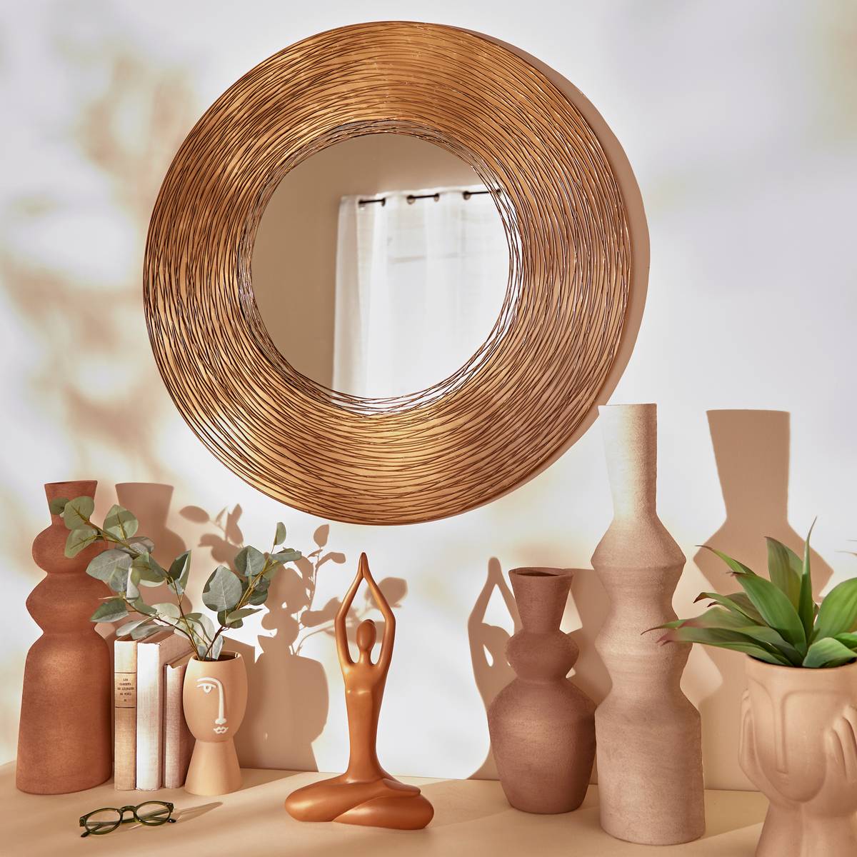 Statue "Sien" Yellow, H.38 cm