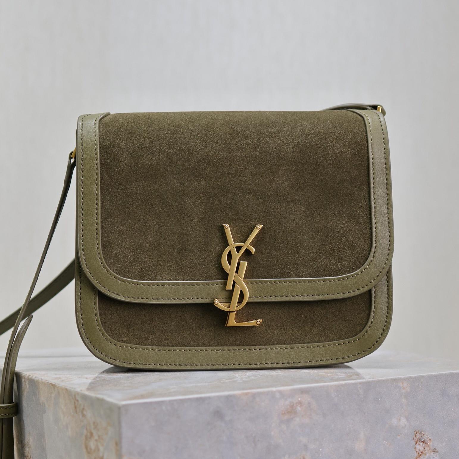 Saint Laurent YSL Brown Solferino Medium Suede Shoulder Bag1:1High-quality replica