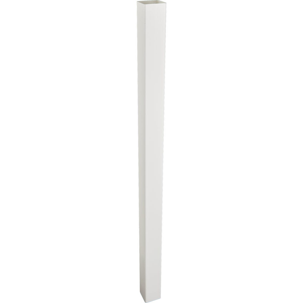 4 In. x 4 In. x 72 In. White Blank Vinyl Post