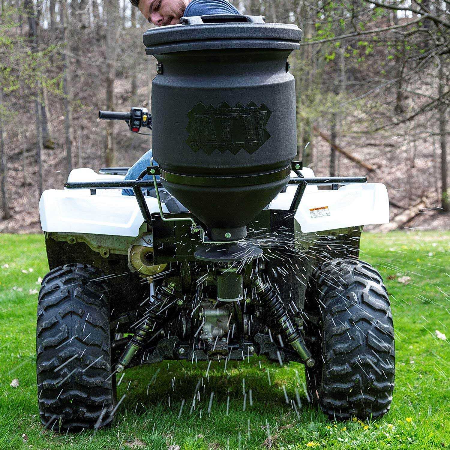 Buyers Products 15 Gallon ATV Broadcast Spreader, 12-Volt - ATVS15A - Image 4 Buyers Products 15 Gallon ATV Broadcast Spreader, 12-Volt - ATVS15A - Image 4