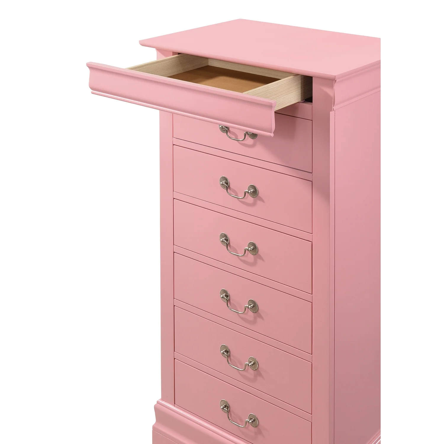 Glory Furniture Louis Phillipe 7 Drawer Lingerie Chest in Cherry - Image 59