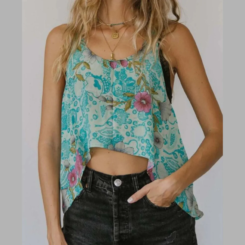 Printed Scoop Neck Tank - ZKZOOK