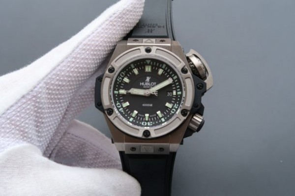 Replica Hublot King Power 48mm OceanoGraphic 4000 Titanium A7750 - Elite Watch Atelier