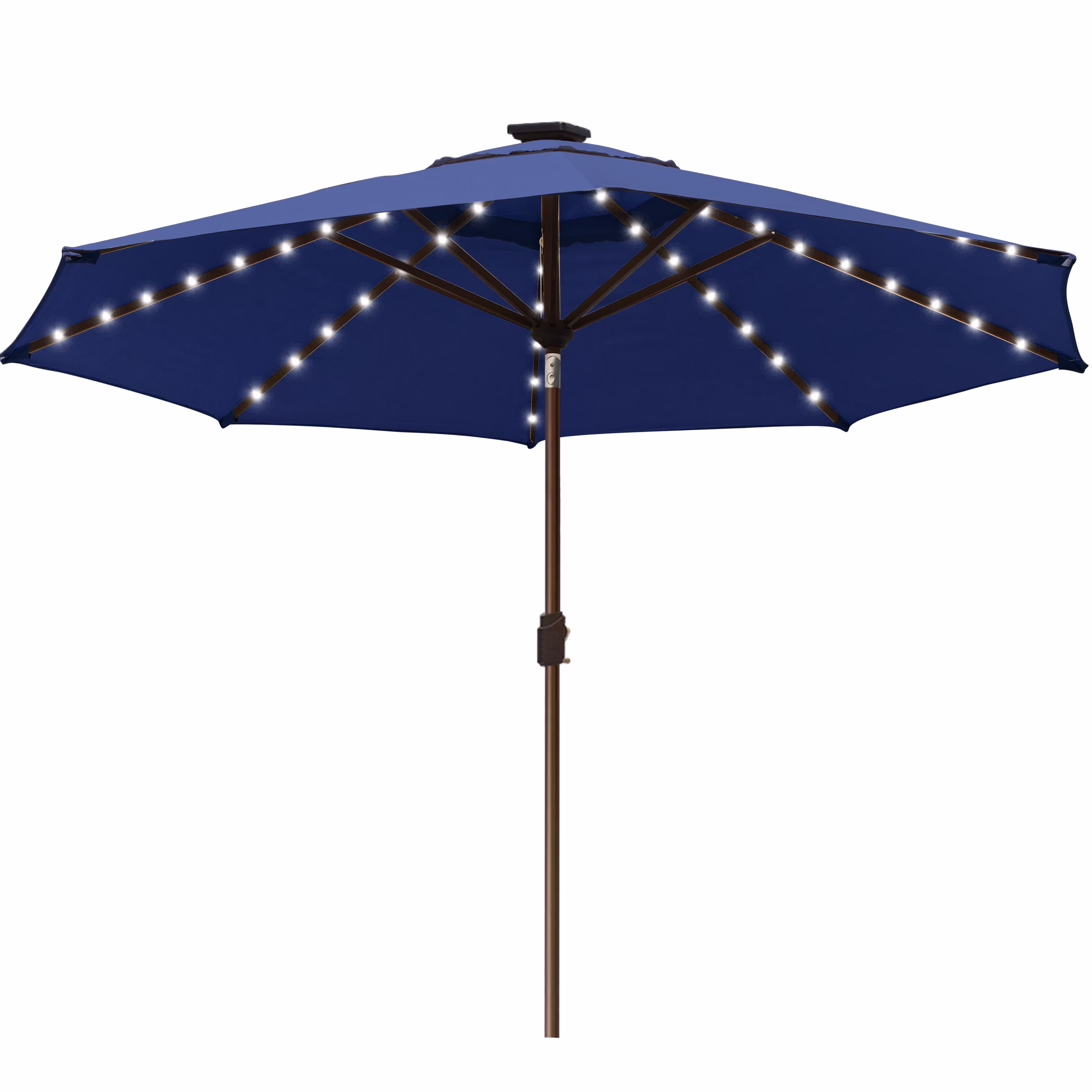 EliteShade Sunbrella Solar Umbrellas 9ft Market Umbrella with 80 LED Lights Patio Umbrellas Outdoor Table Umbrella with Ventilation and 5 Years Non-Fading Top,Ruby - Image 14