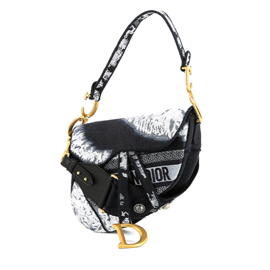 Dior Saddle shoulder bag in navy blue grained leather1:1High-quality replica