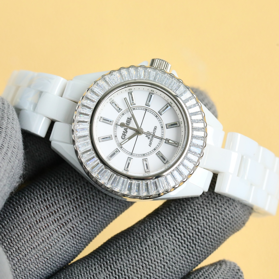 New Super Ceramic - Chanel J12 33mm watch! Goddess Welfare - White(1:1 replica) - Top club