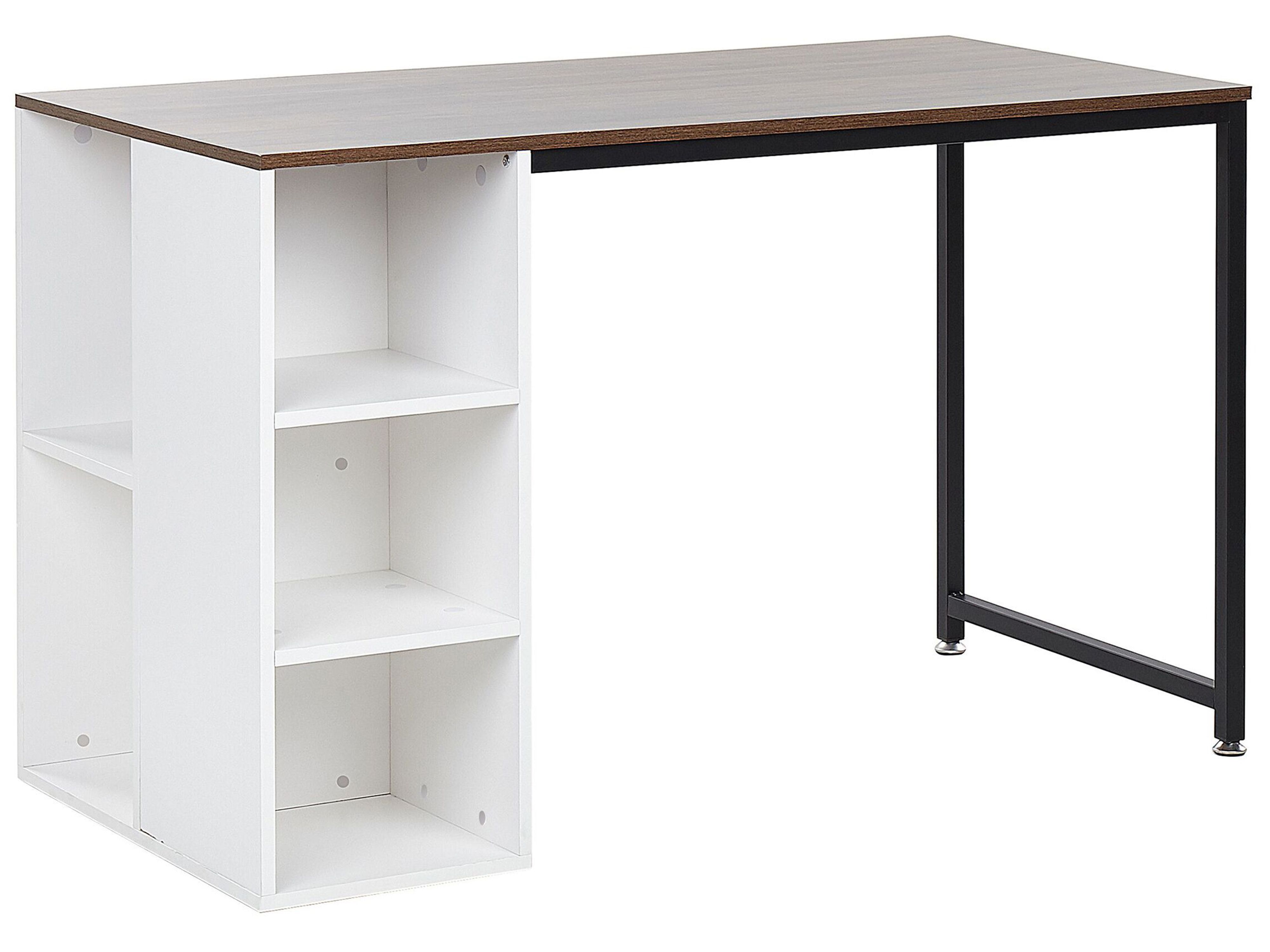 Home Office Desk DESE Brown/ White 120 cm 60 cm