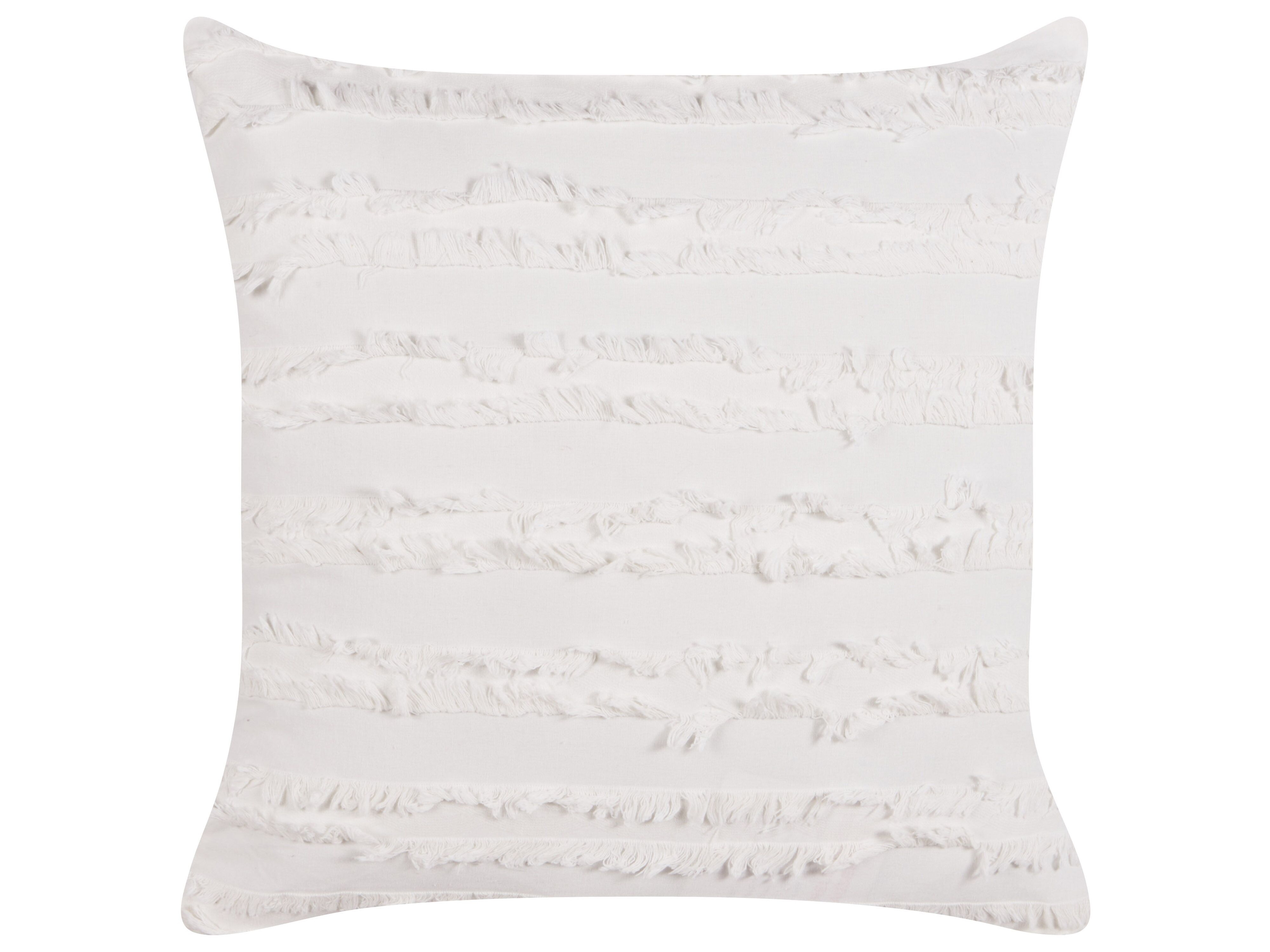 Throw Cushion MAKNEH Cotton 45 x 45 cm White Solid
