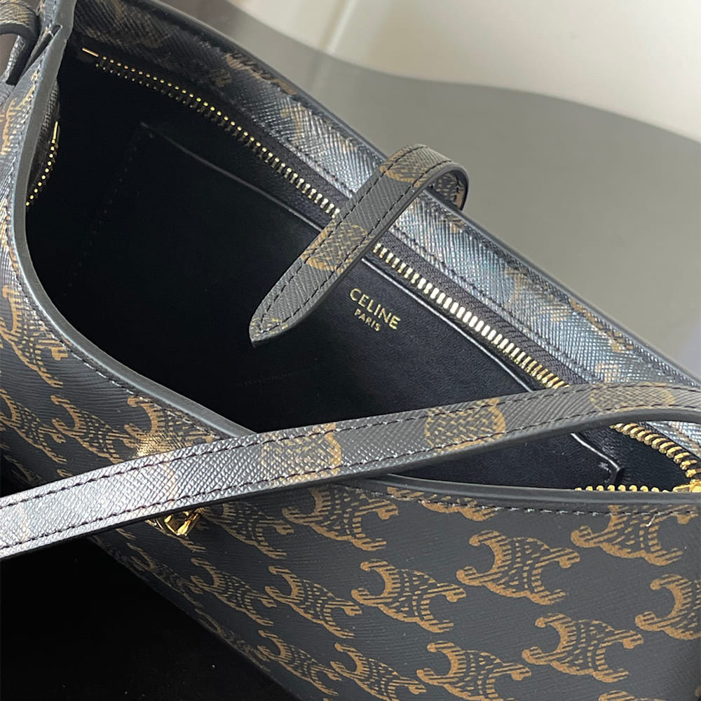 Celine TINA SHOULDER BAG IN Triomphe canvas1:1High-quality replica