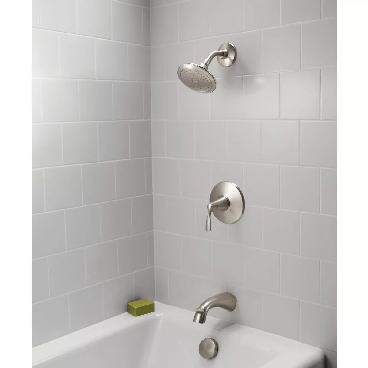 Kohler Mistos Brushed Nickel Single-Handle Tub & Shower Faucet