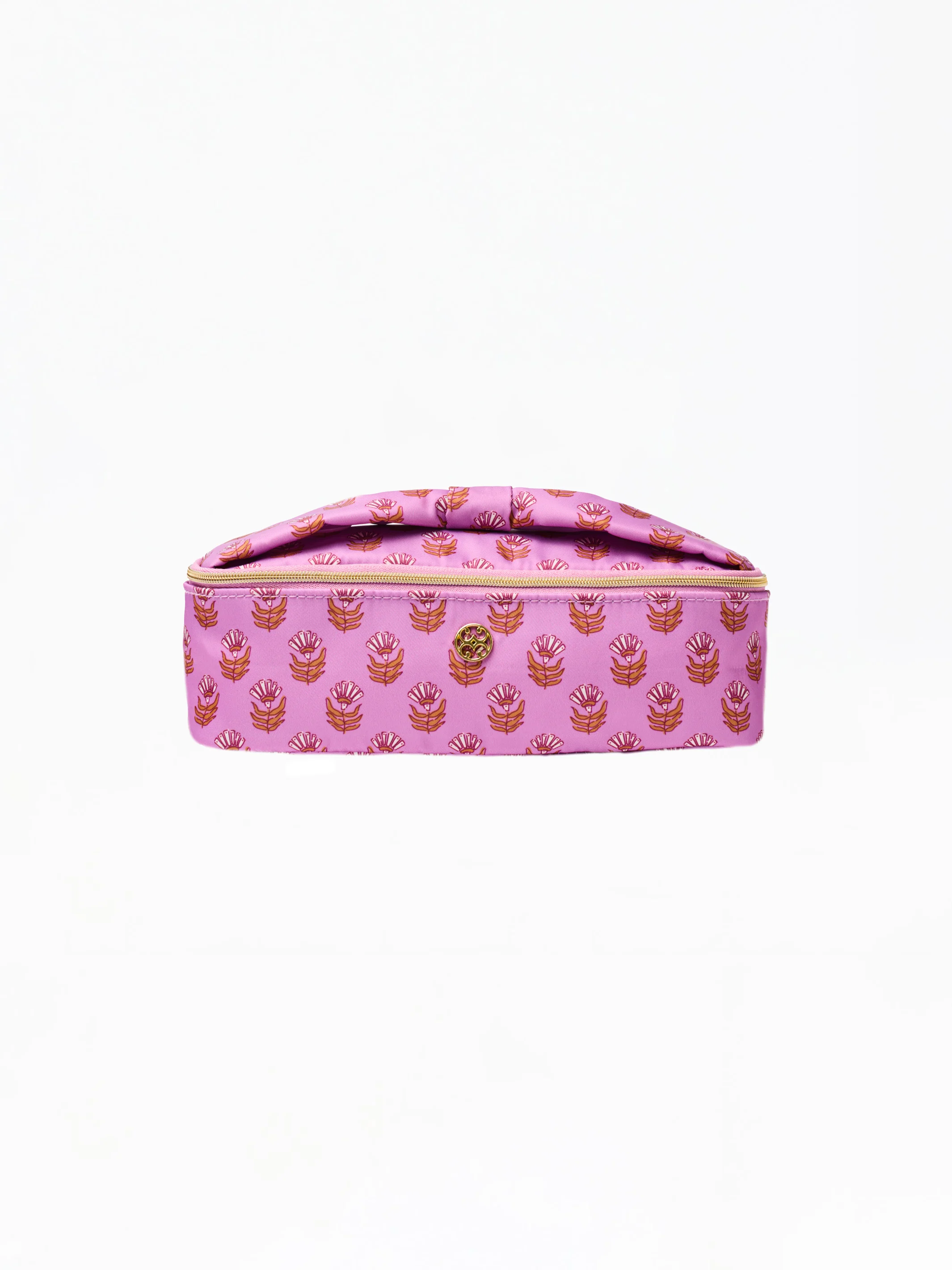 Kiss and Makeup Mini Bag | Pink Floral Block