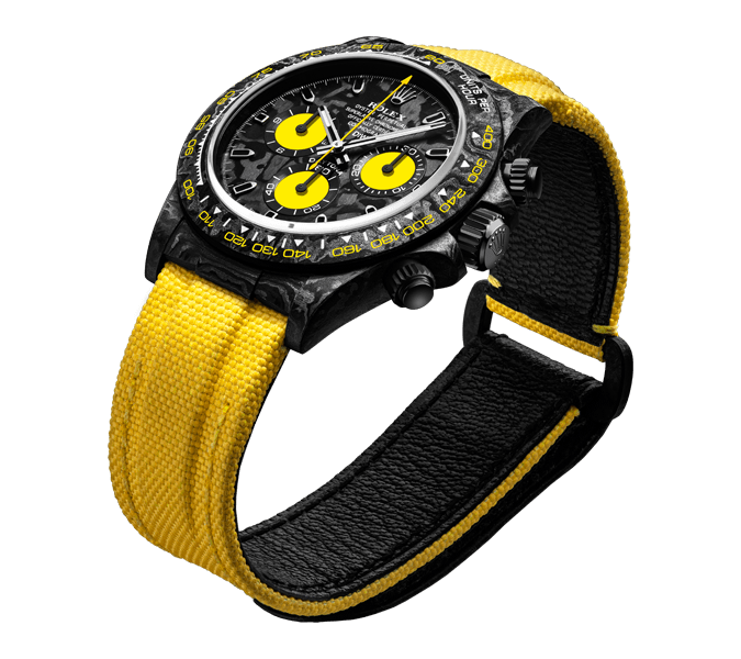 ROLEX Diw Daytona carbon lemon edition 40mm oyster black(1:1 replica) - Top club