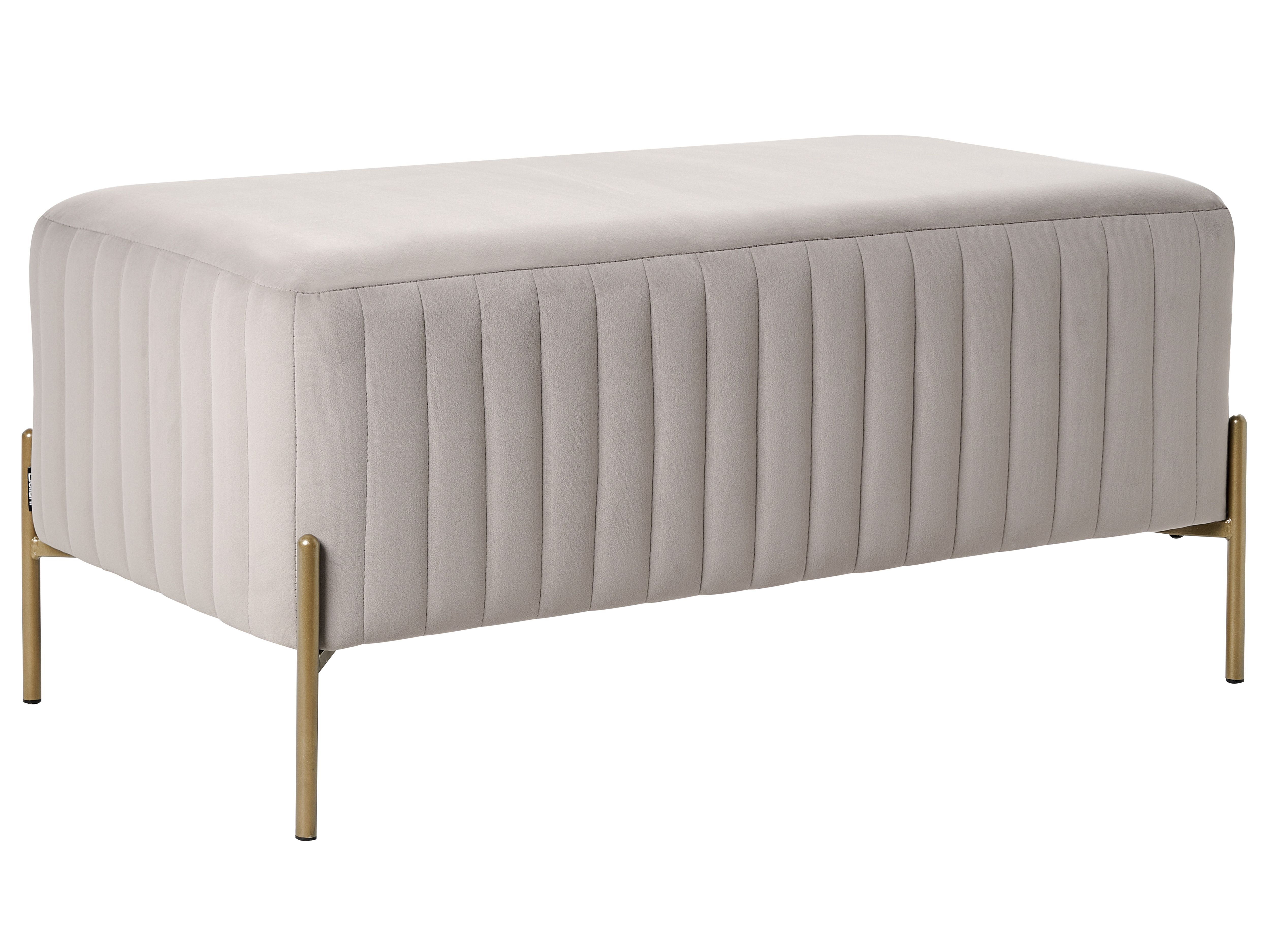 Upholstered Bench UTAH Velvet Taupe