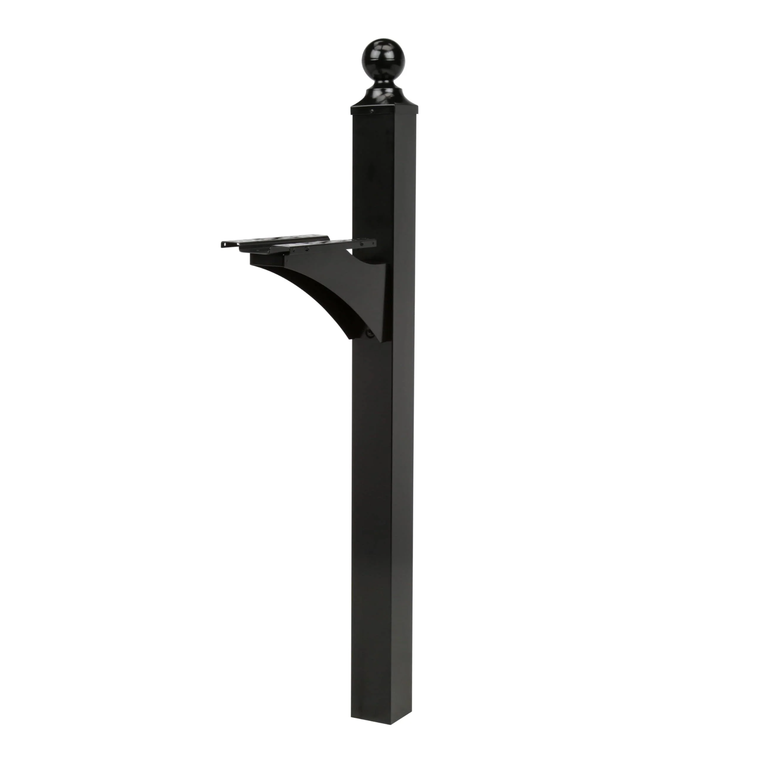 Architectural Mailboxes Landover Aluminum Mailbox Post, Black