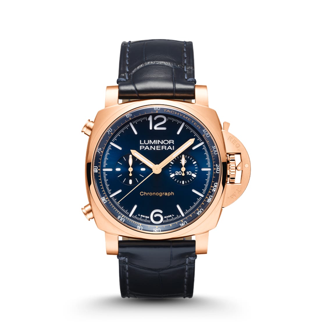 Replica Watches Panerai Luminor Chrono Goldtech Blu Notte 44mm PAM01111(1:1 replica) - Top club