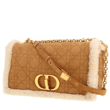 Dior Caro medium model shoulder bag in black leather cannage1:1High-quality replica