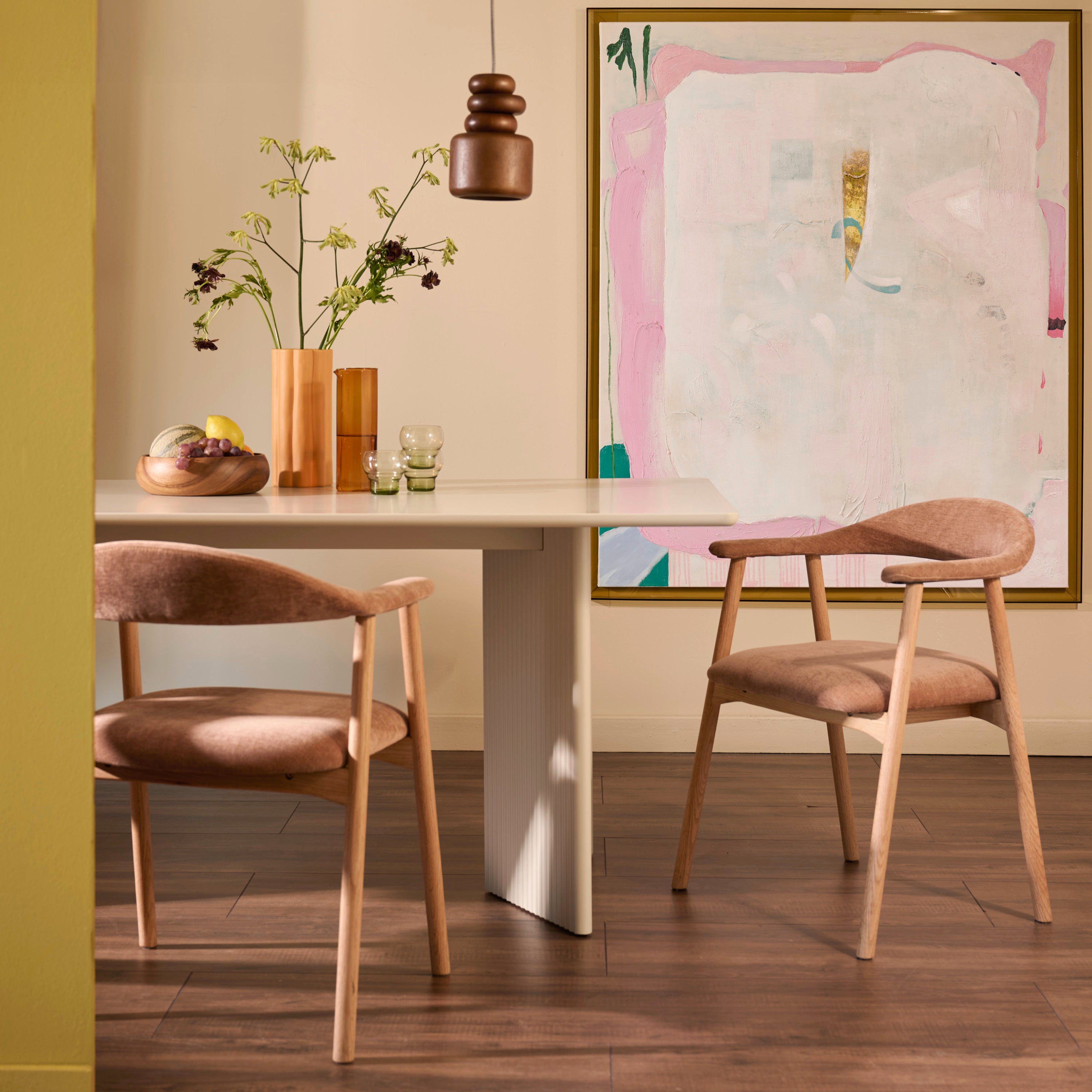 Blokker Nordic Eetkamerstoel - Eikenhout - Rosewood