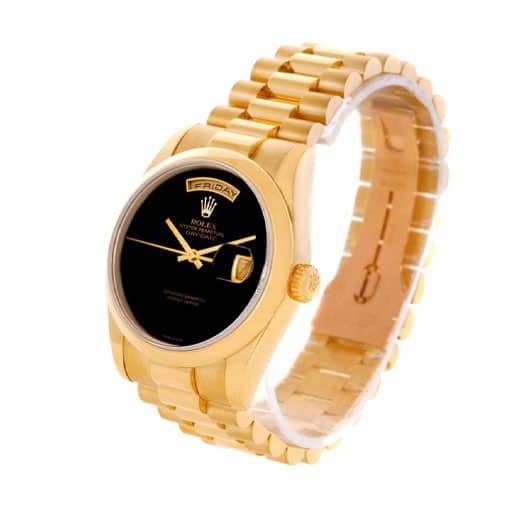 Rolex Day-Date Onyx Dial 18038 – Bulang Jubilee Replica - Elite Watch Atelier