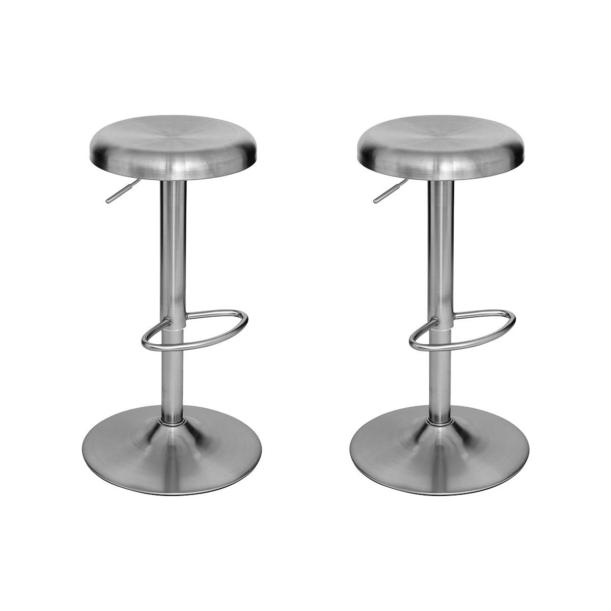 Bar Stool "Ilsa" Silver, 41.5x41.5 cm
