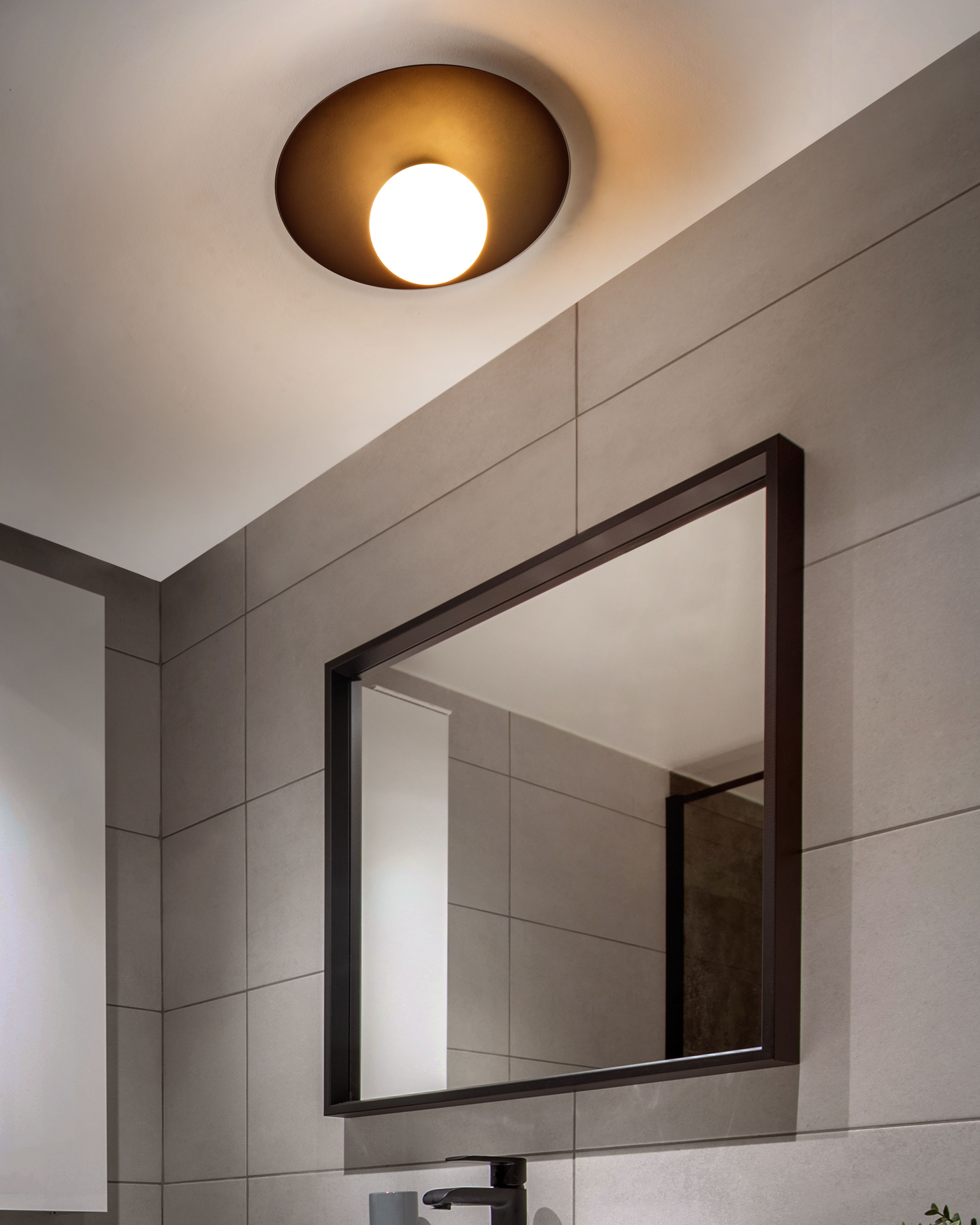 Ceiling Lamp TARDES Metal Black