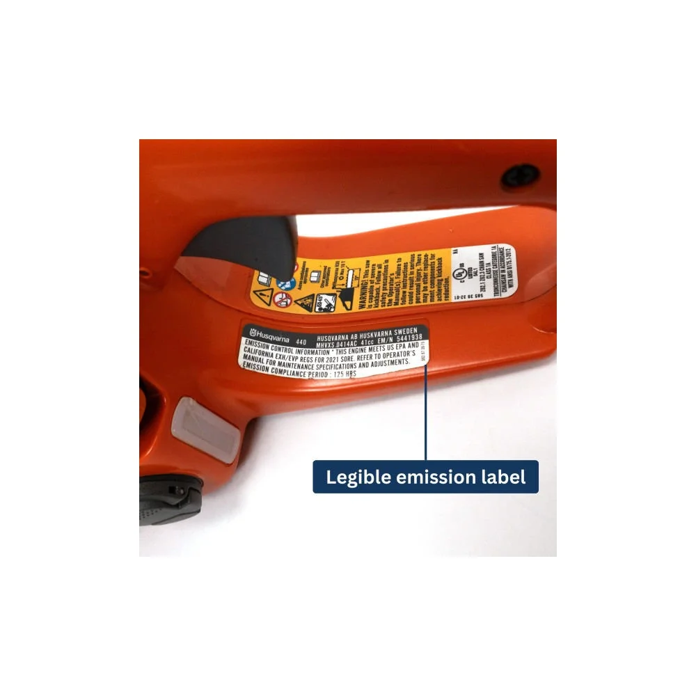 Restored Husqvarna 440 18" Bar 40.9cc 2.4HP 2 Cycle Gas Chainsaw (Refurbished) - Image 4
