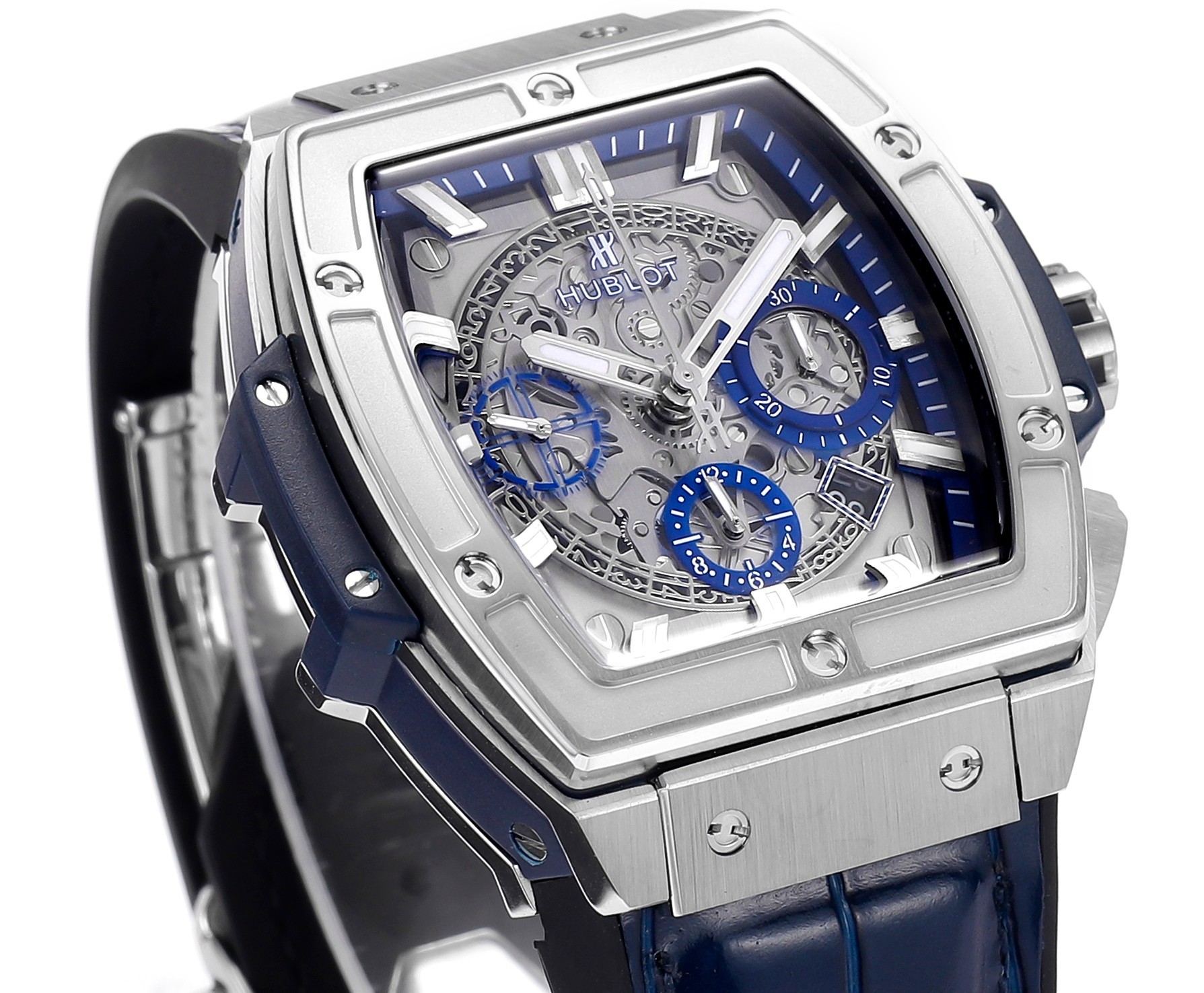 Hublot SPIRIT OF BIG BANG Chronograph, 45 mm Textured rubber strap(1:1 replica) - Top club