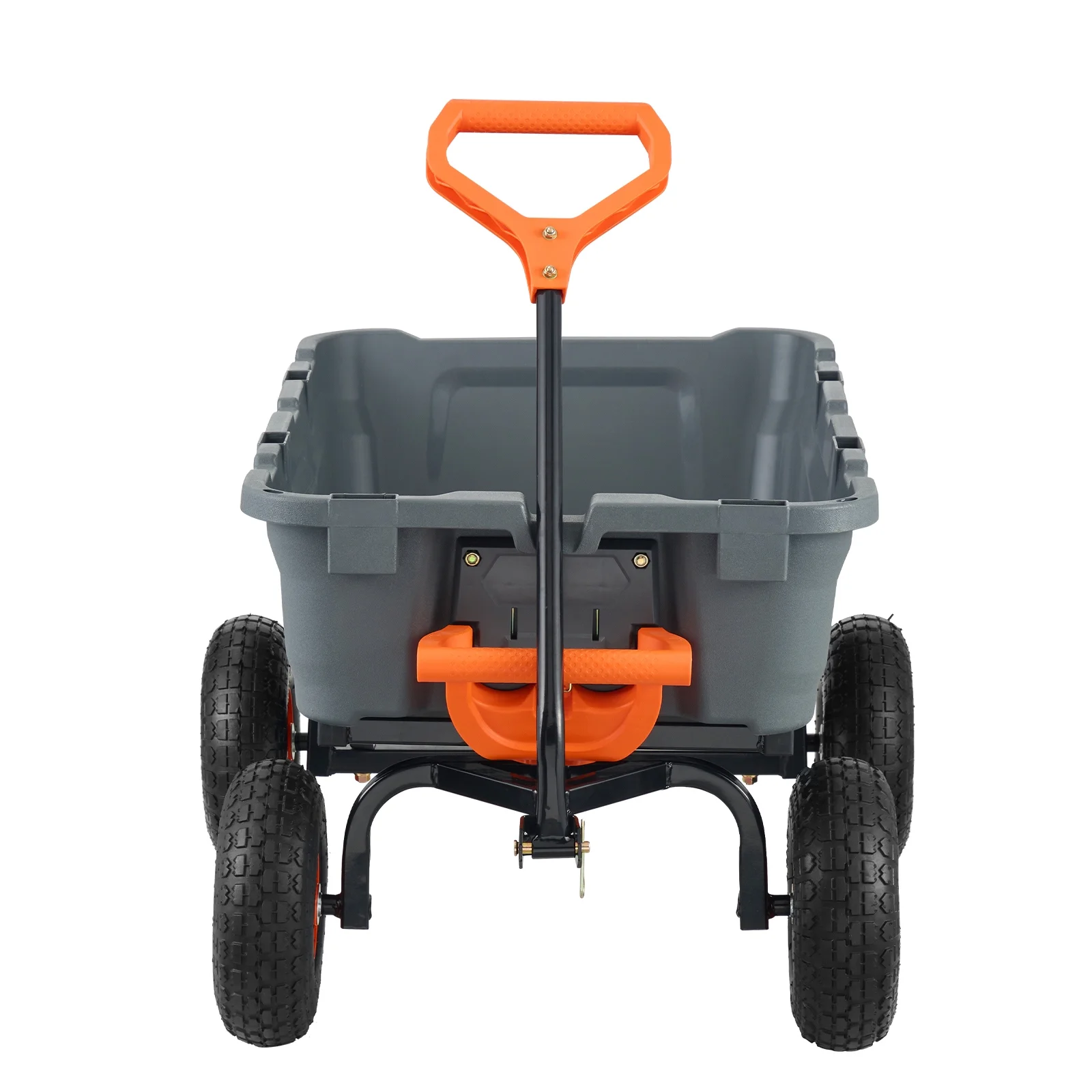 KFFKFF Garden Dump Cart, 35.8x19.5x8.2 in Dump Truck Cart, Max. 600lbs Load Capacity, 10in Rubber Tire, 180�� Adjustable Handle - Image 36