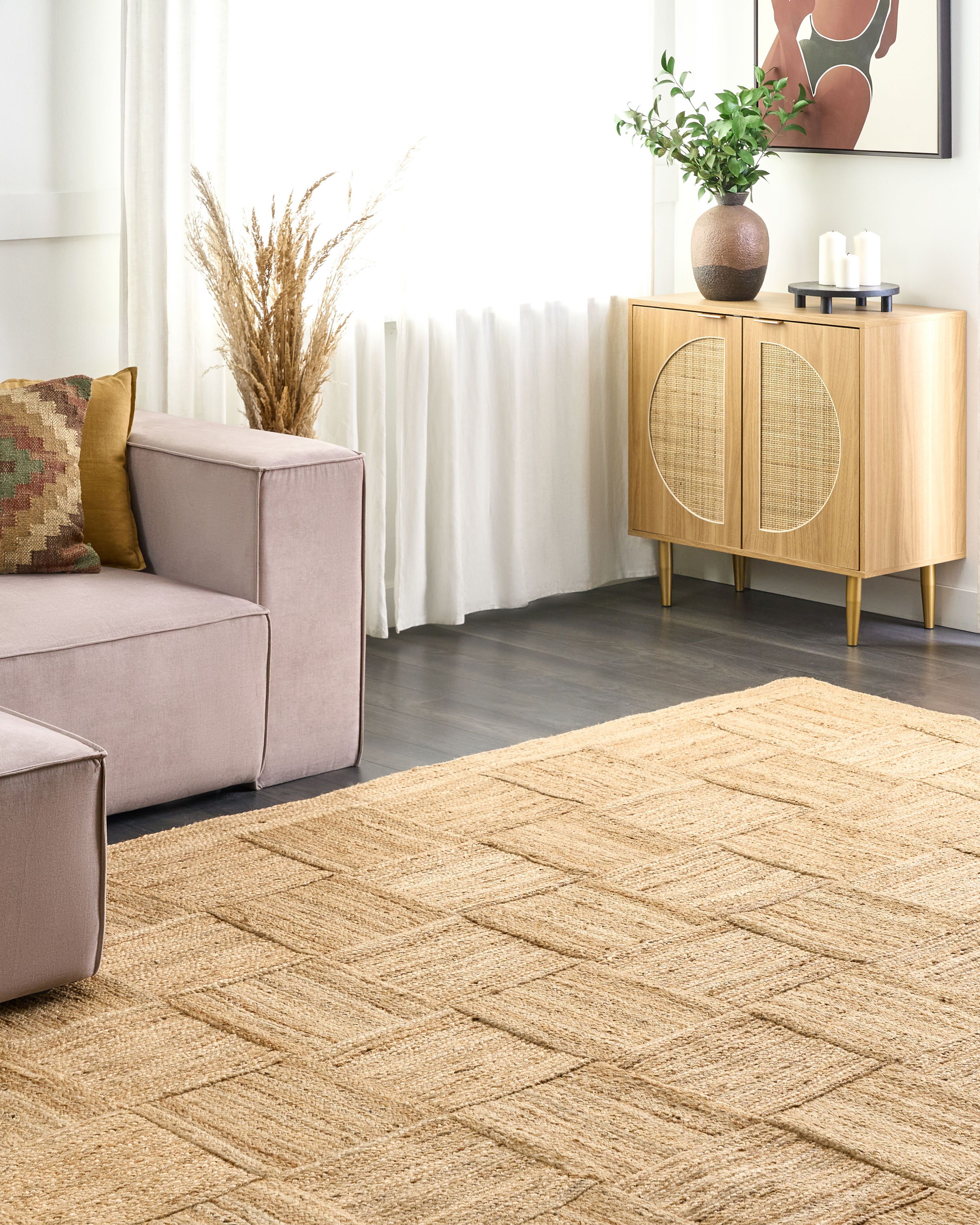 Rug ESENTEPE Beige 300 x 400 cm Jute