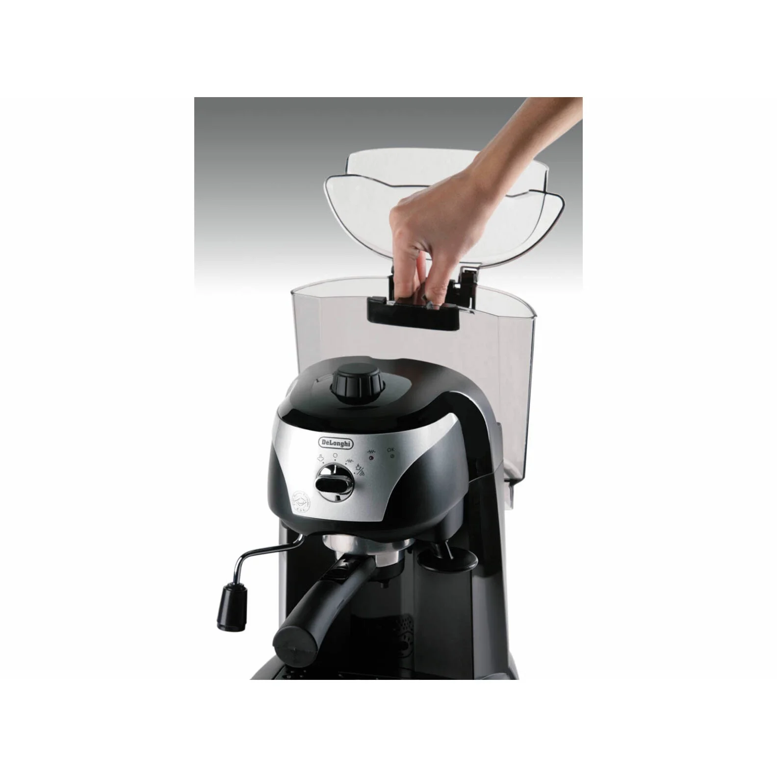 De'Longhi EC220CD 15 Bar, 2-Cup Stainless Steel Espresso Machine