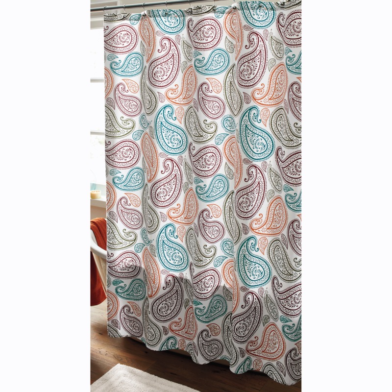 Serene Paisley Shower Curtain - MIDNIGHT VELVET CATALOG