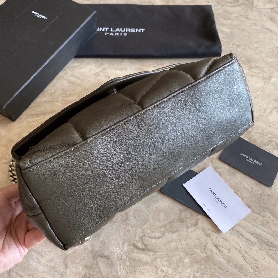 PUFFER MEDIUM BAG IN QUILTED LAMBSKIN1:1High-quality replica