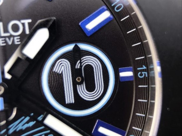 Replica Hublot Big Bang Full Ceramic Maradona Limited Edition Black Gummy Strap A7750 - Top club