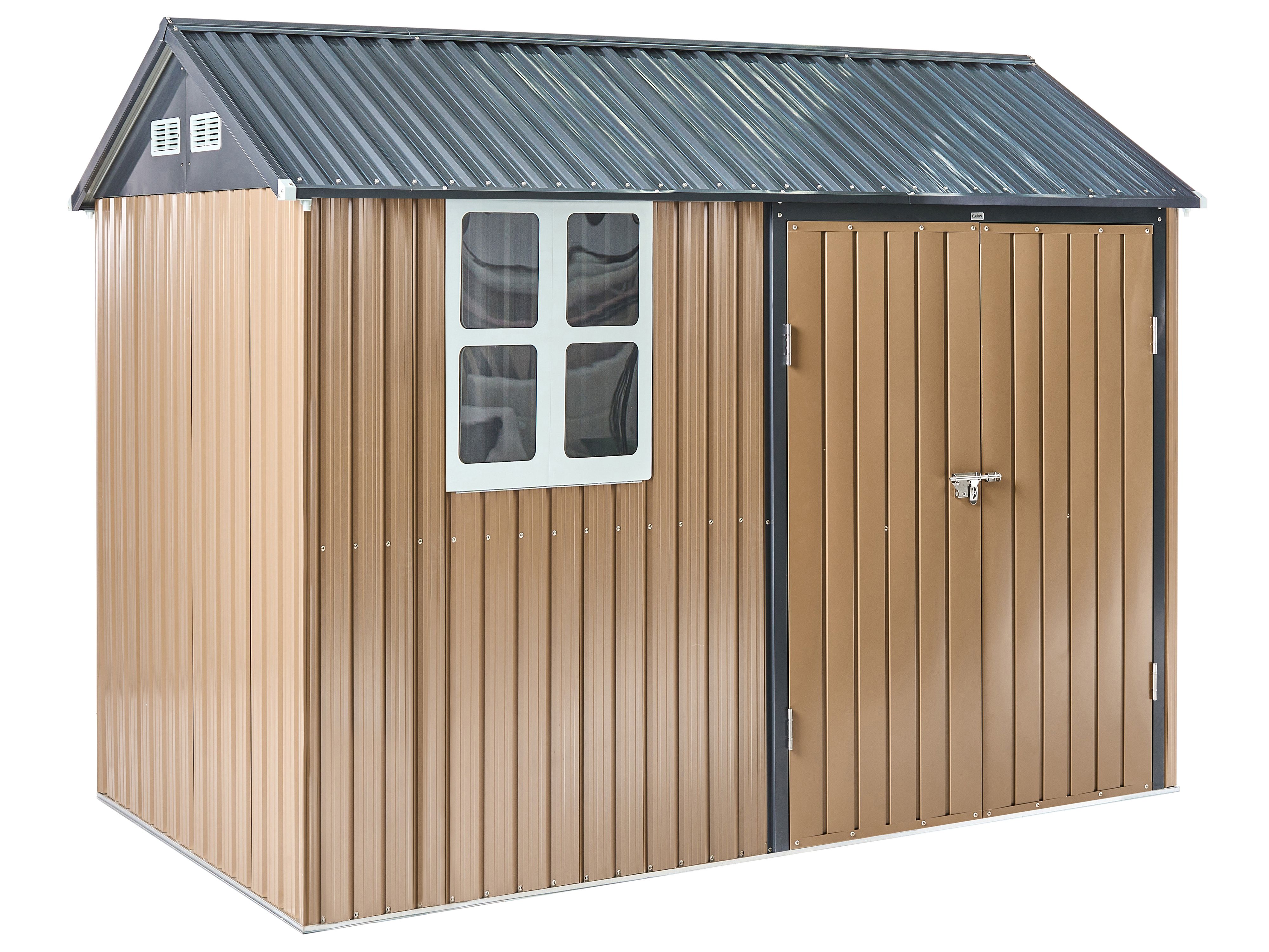 Garden Shed NOCCIANO 313 cm 220 cm Brown