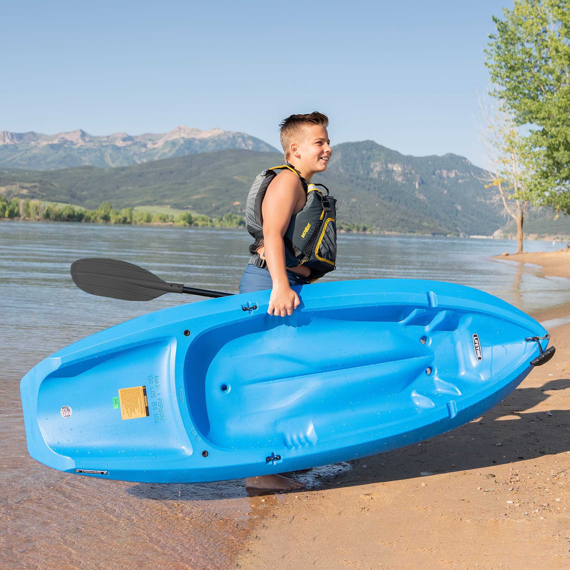 Lifetime Wave 6 ft Youth Kayak, Fire Red (91401) - Image 86
