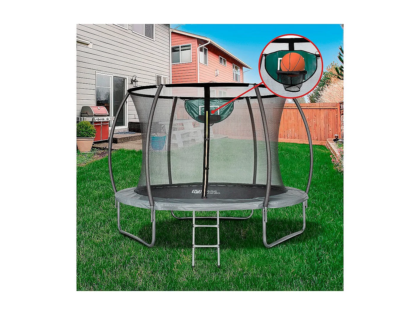 Trampoline avec filet intérieur 