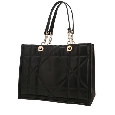 Dior Essential shopping bag in black leather cannage1:1High-quality replica