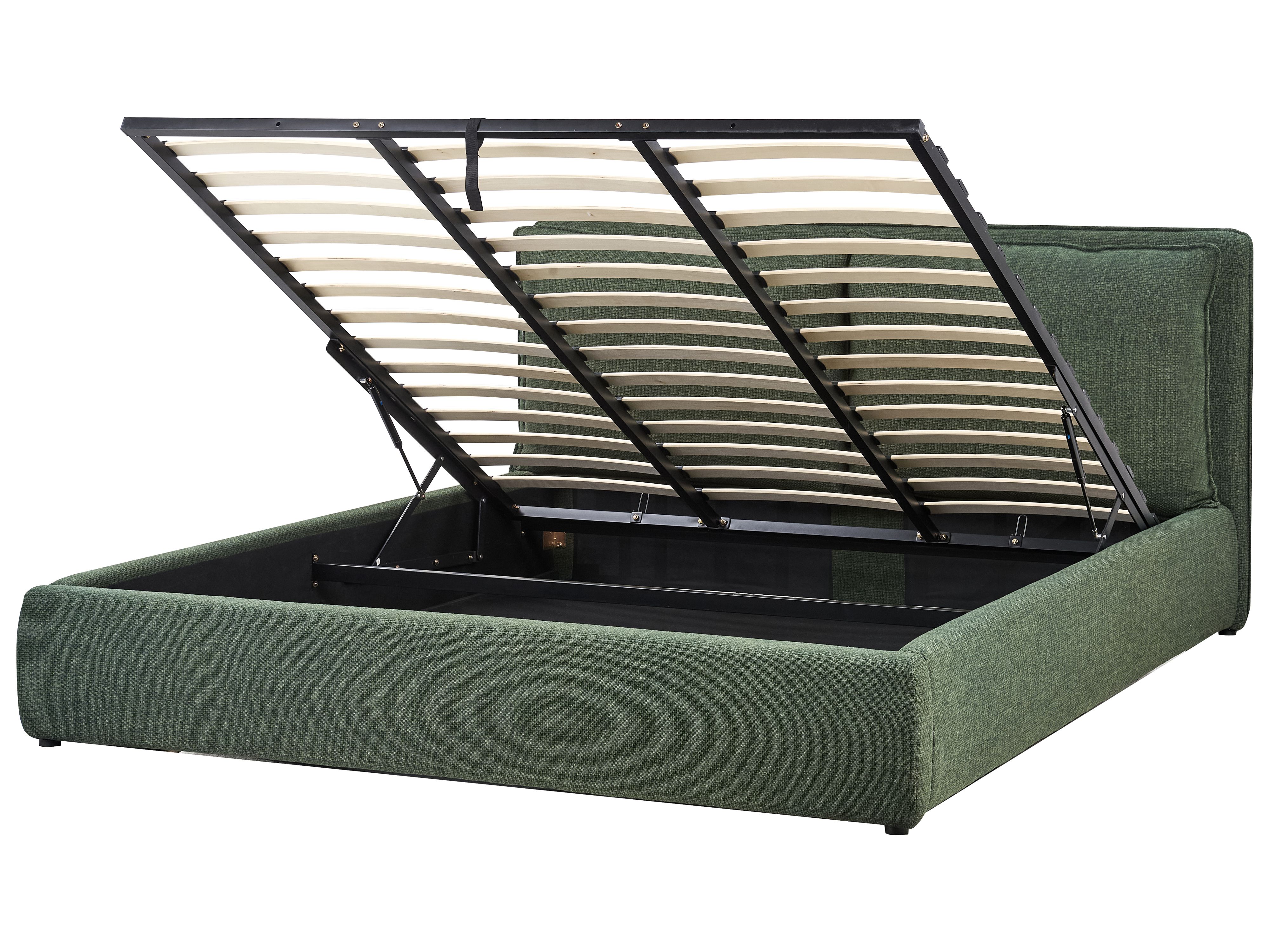 Ottoman Bed Fabric BAJONNA 180 x 200 cm (EU Super King) Dark Green