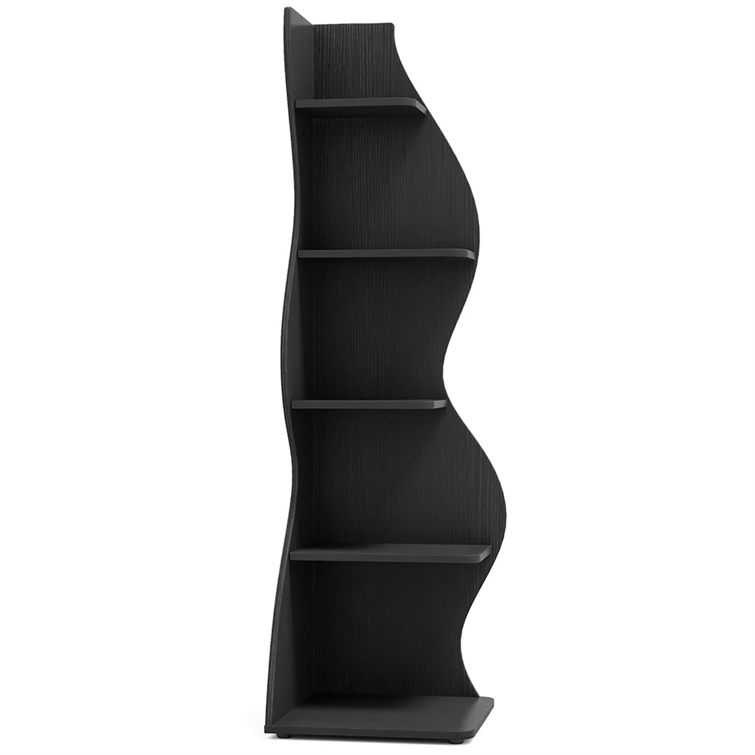 Finihen 5-Tier Corner Bookcase, Wood Bookshelf Storage Organizer, 70" Tall Display Standing Shelf Unit for Bedroom, Living Room, Green - Image 12