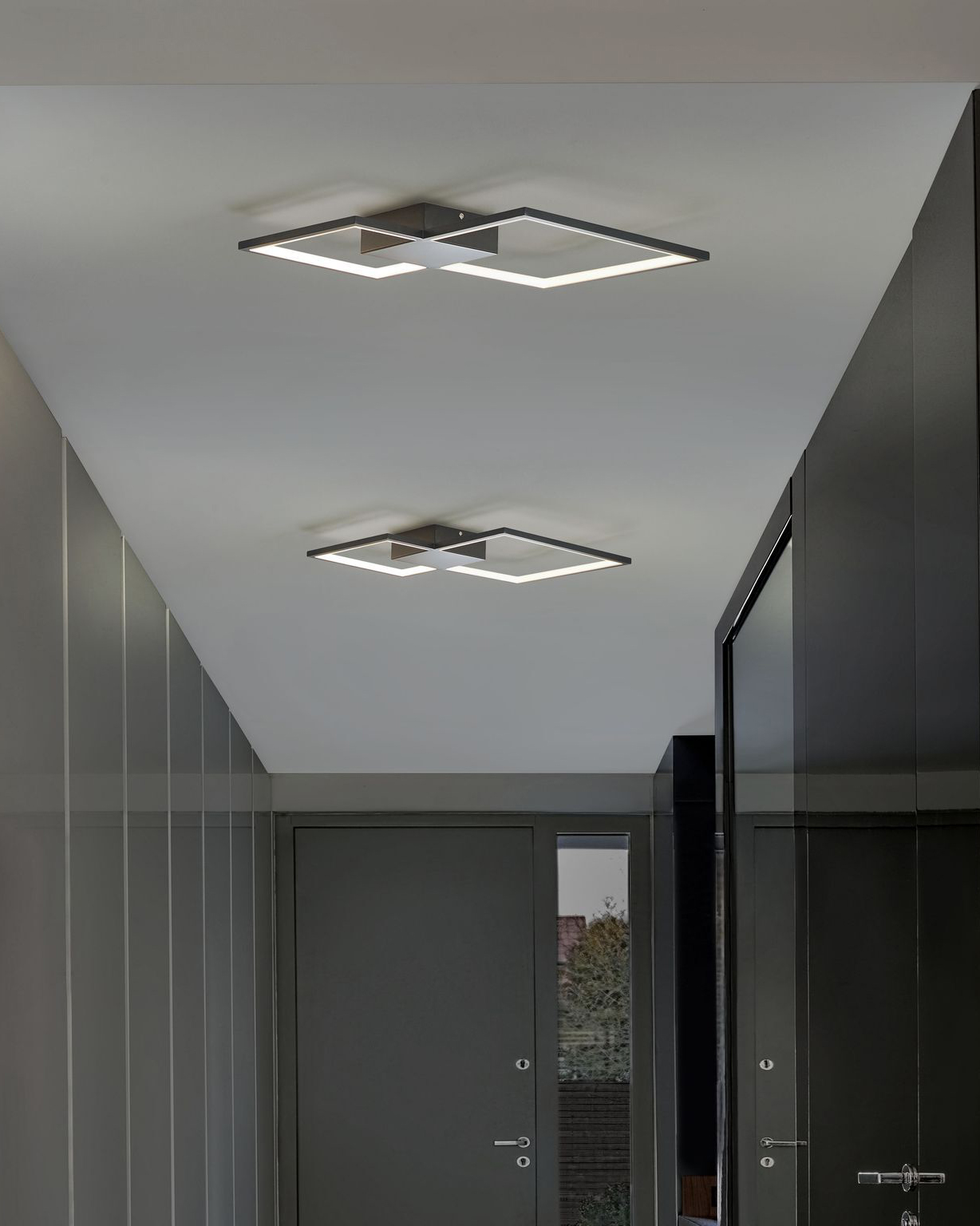 LED Ceiling Lamp OKSU Metal Black