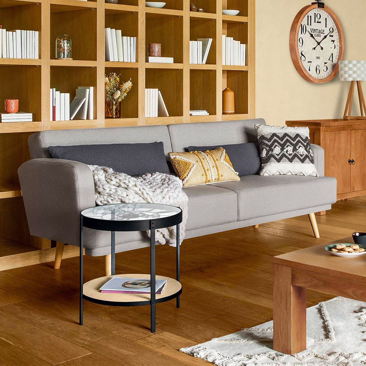 Sofa bed "Jack" 3-seater, Mouse Grey