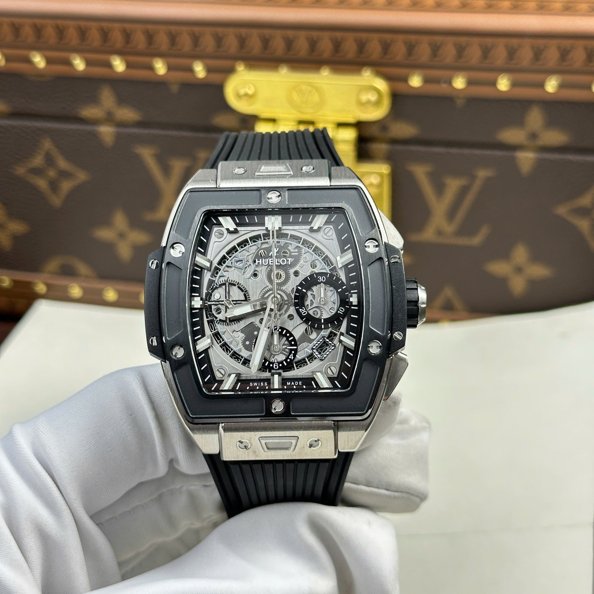 Hublot Spirit Of Big Bang Titanium Replica Watches Bezel Black BBF Factory 42mm - Elite Watch Atelier