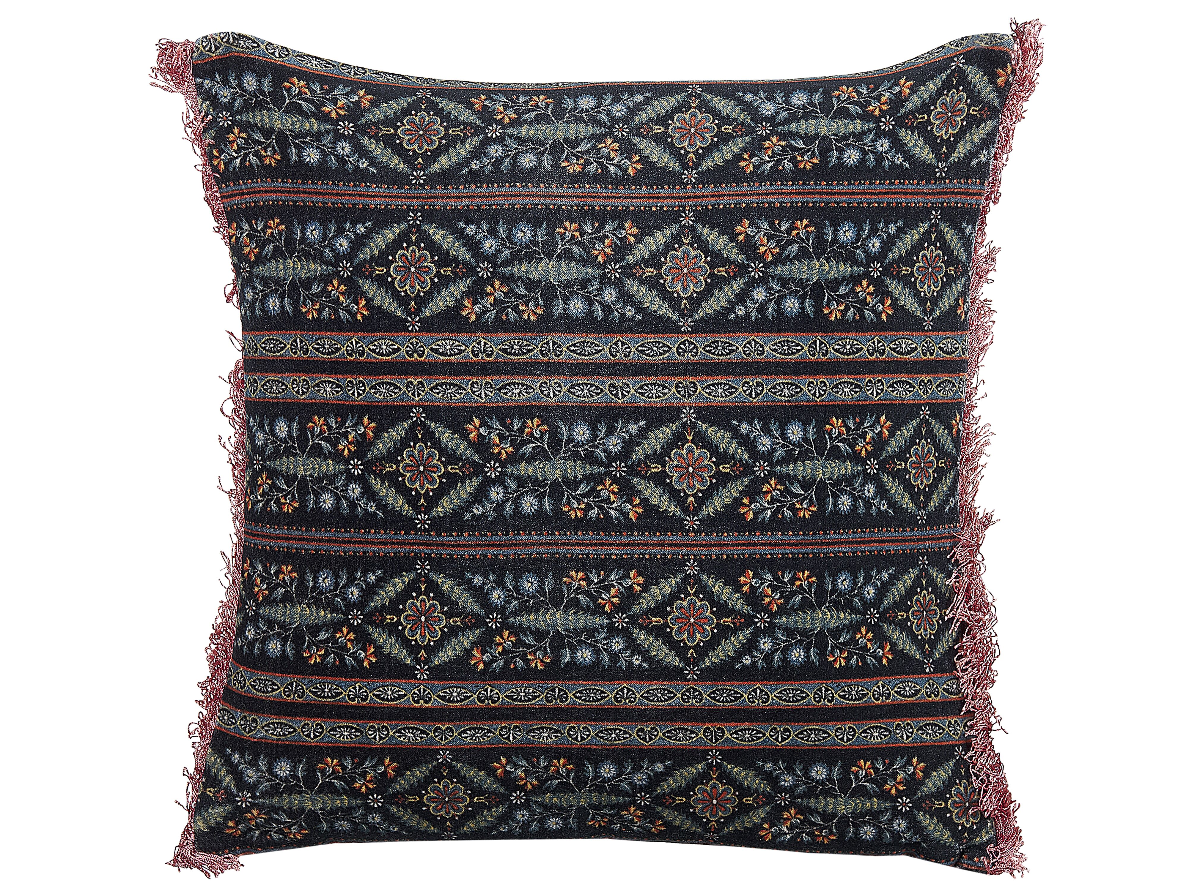 Throw Cushion RUTA Velvet 45 x 45 cm Multicolour Floral Pattern